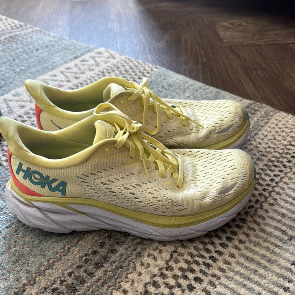 Hoka Yellow Running Shoes